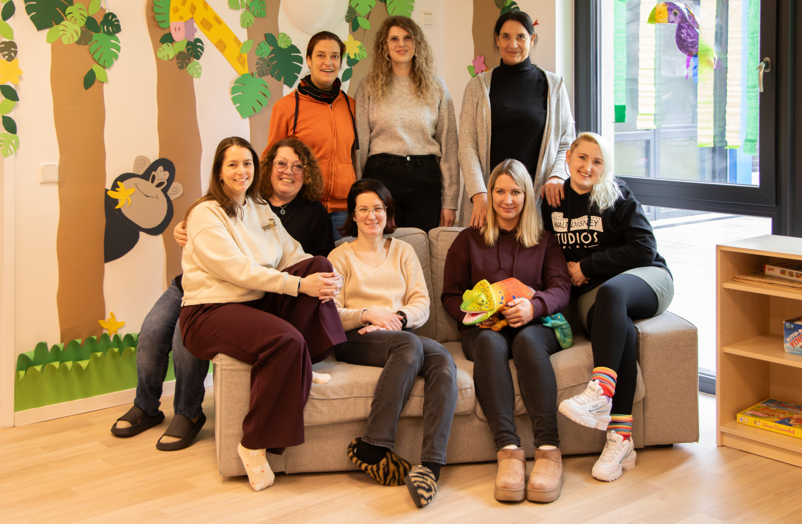 Gruppenfoto der Mitarbeiter der Kita